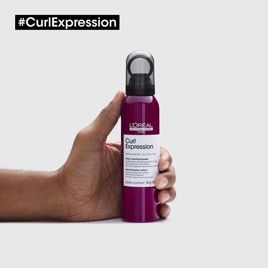 Curl Expression Drying Accelerator
